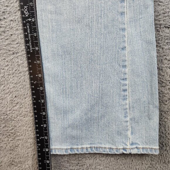 Vintage Levi's Jeans Women's 9 JR Blue Flare 519 Low Rise Boot Light Wash Denim - Picture 7 of 10